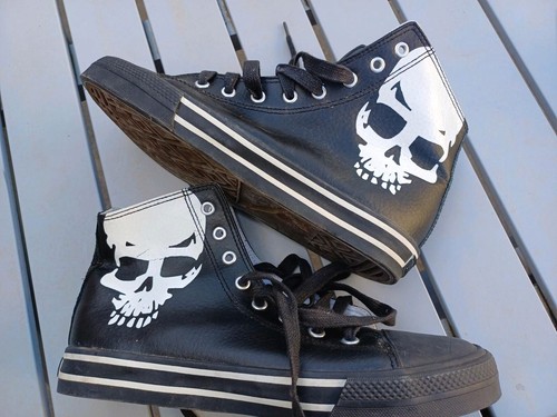 Chucks leder turnschuhe - leder,